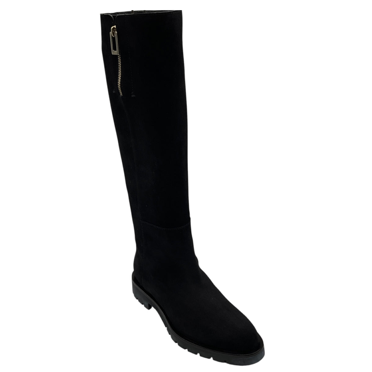 Roger Vivier Black Suede Leather Tall Riding Boots