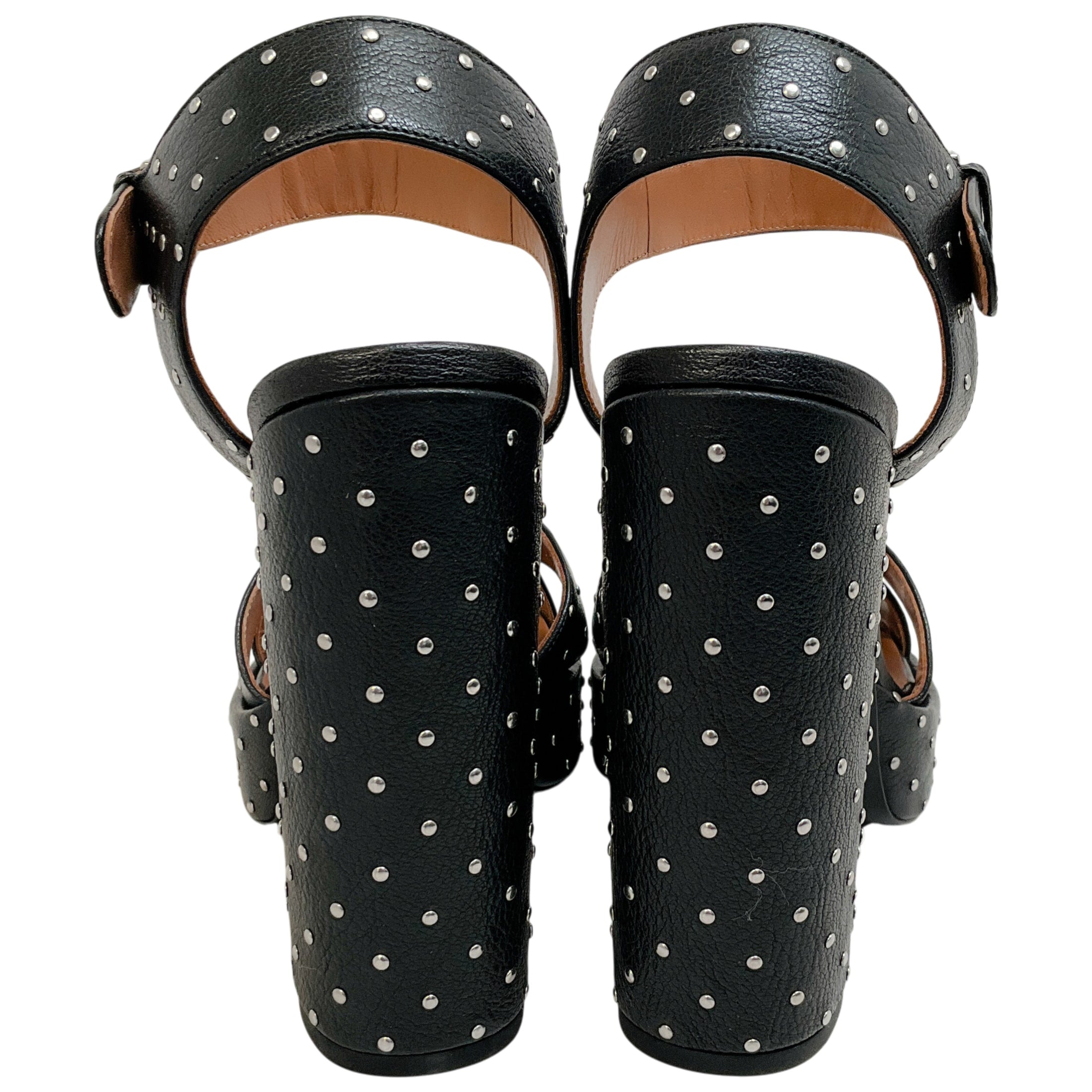 Laurence Dacade Black Leather Rosange Studded Platform Sandals