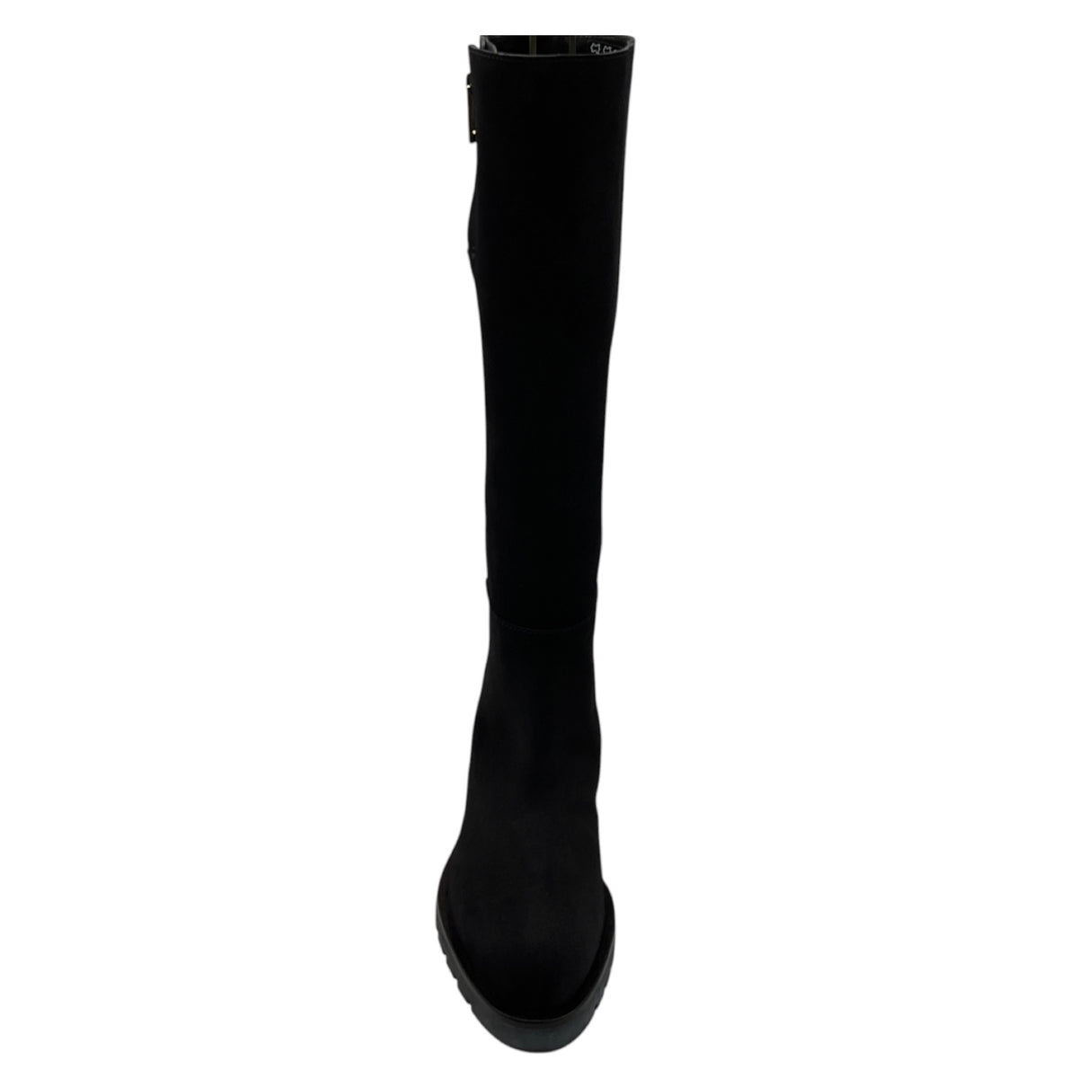Roger Vivier Black Suede Leather Tall Riding Boots