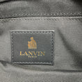 Load image into Gallery viewer, Lanvin Dark Grey Metallic Leopard Print Clutch with Gold Chain Strap
