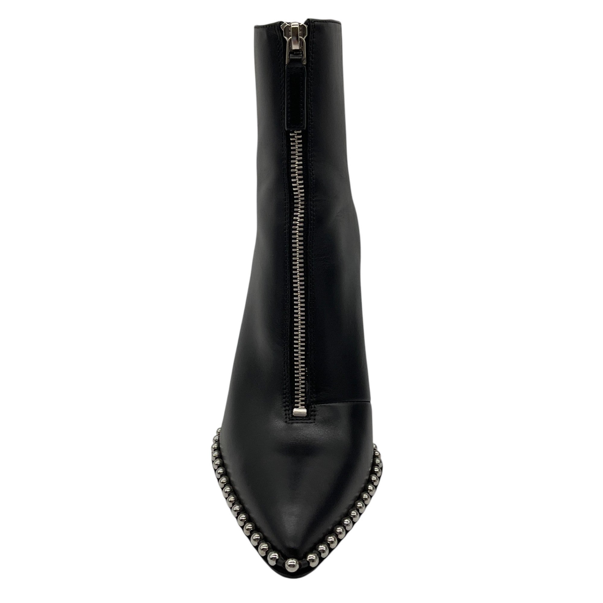 Alexander Wang Black / Silver Studded Leather Ankle Boots