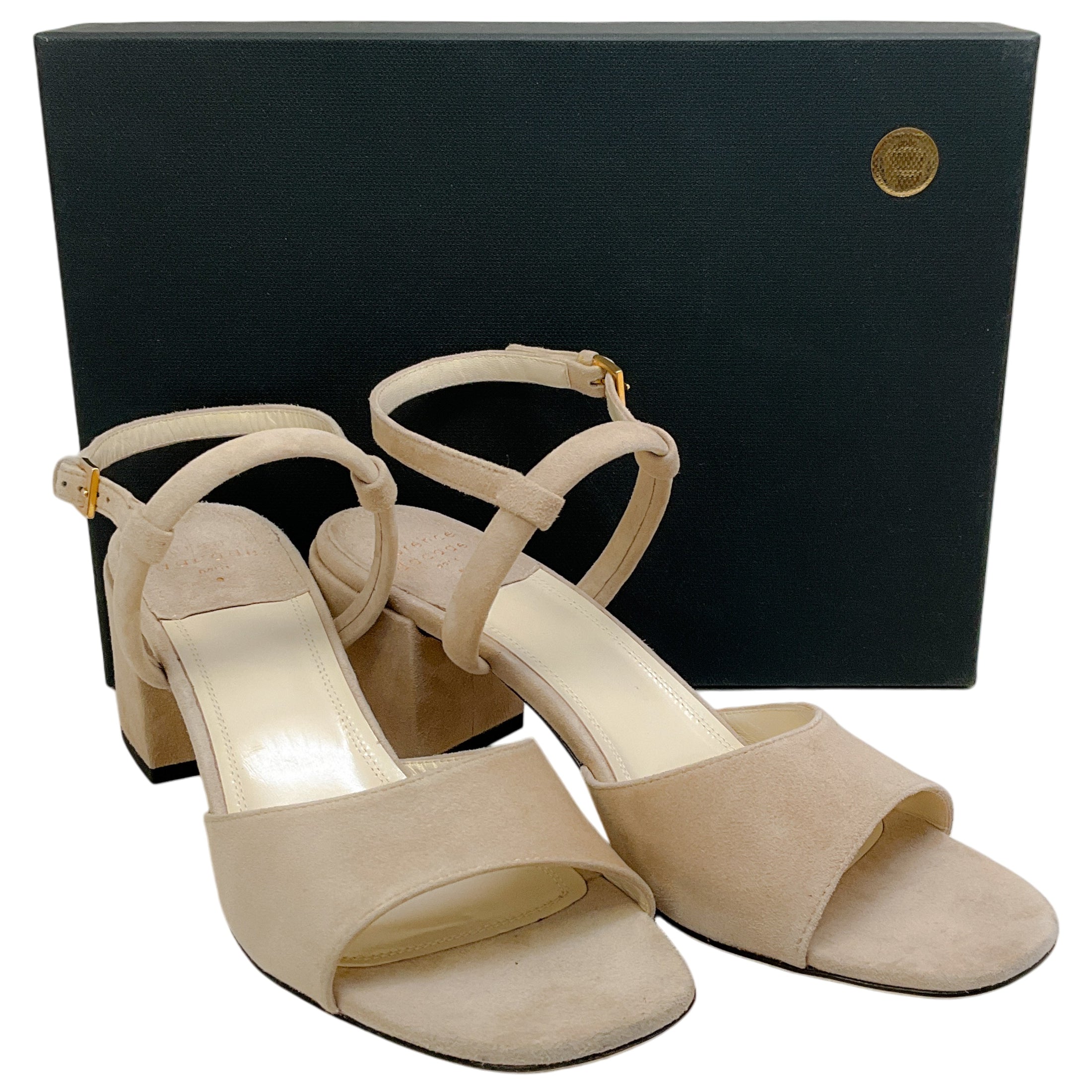 Laurence Dacade Beige Suede Ginger Sandals