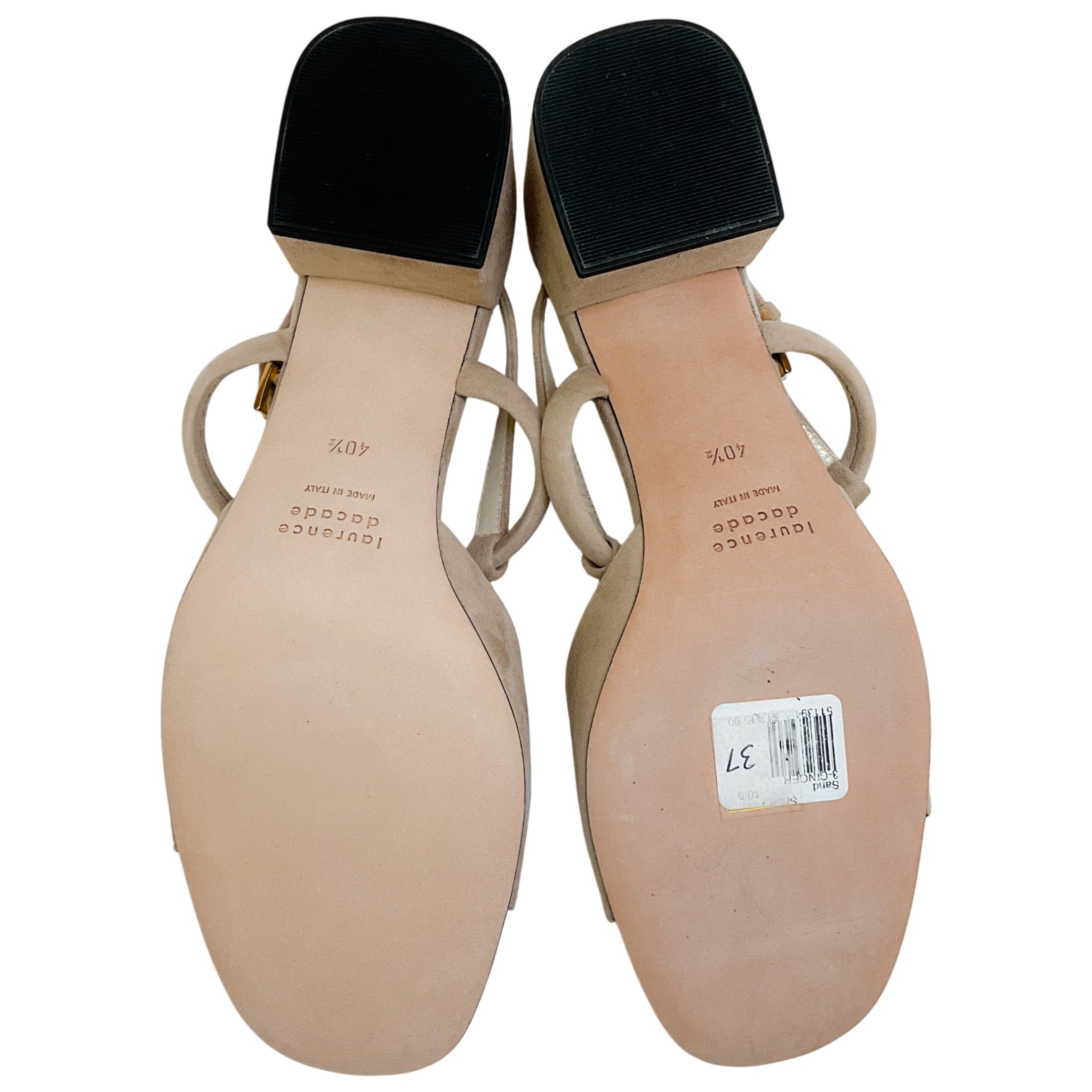 Laurence Dacade Beige Suede Ginger Sandals