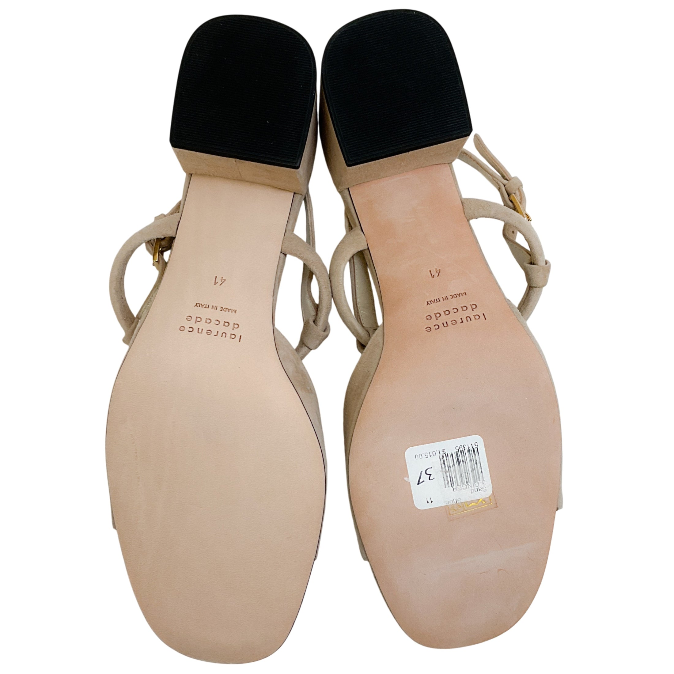 Laurence Dacade Beige Suede Ginger Sandals
