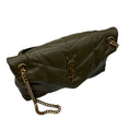 Load image into Gallery viewer, Saint Laurent Olive Green Quilted Lambskin Small Loulou Puffer Monogram Shoulder Bag

