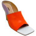 Load image into Gallery viewer, Zomer Orange Multi Leather Muriel Open Toe Pumps

