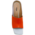 Load image into Gallery viewer, Zomer Orange Multi Leather Muriel Open Toe Pumps
