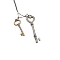Load image into Gallery viewer, Tiffany & Co. Silver / Gold 925 Sterling Silver Heart Key Pendant and Gold 750 Key Pendant Necklace

