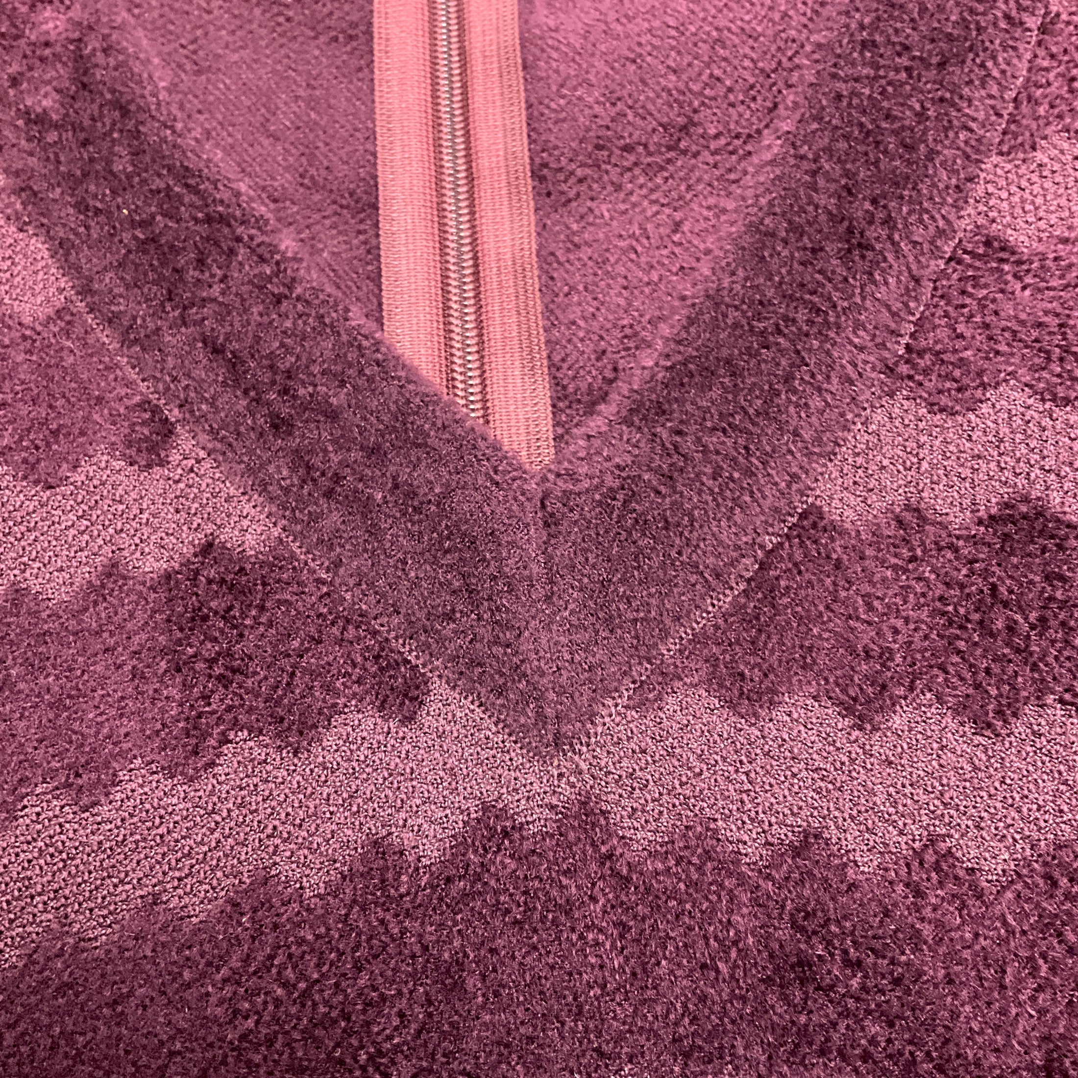 Alaia Burgundy Sleeveless V Neck Stretch Knit Dress