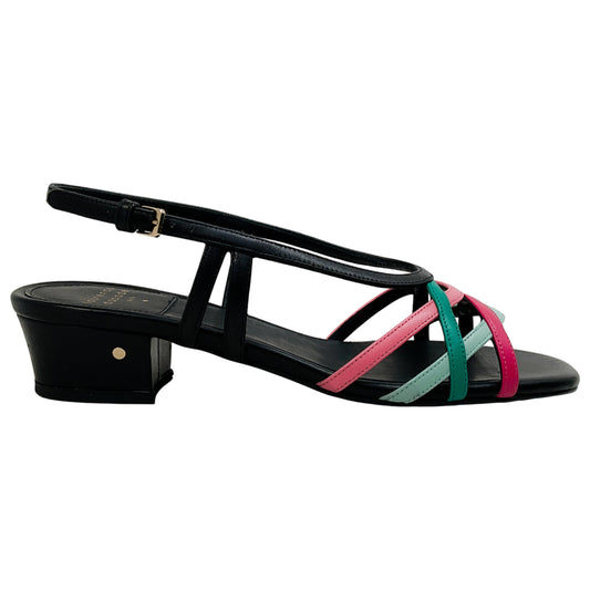 Laurence Dacade Black / Green / Pink Janice Sandals