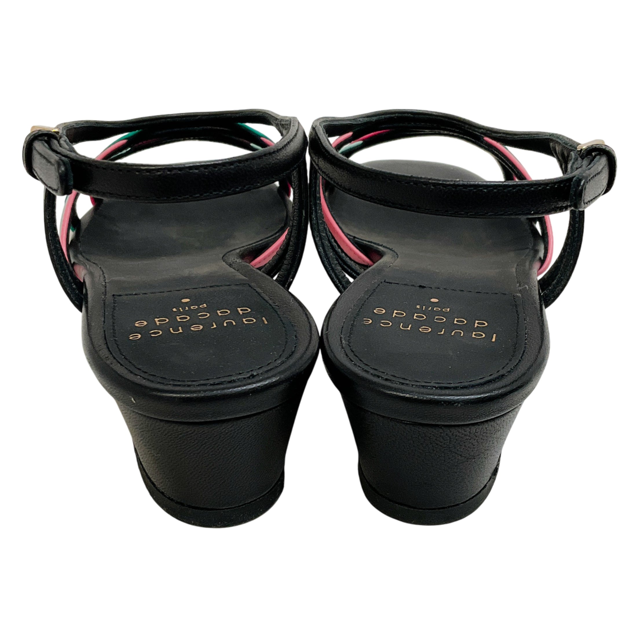 Laurence Dacade Black / Green / Pink Janice Sandals