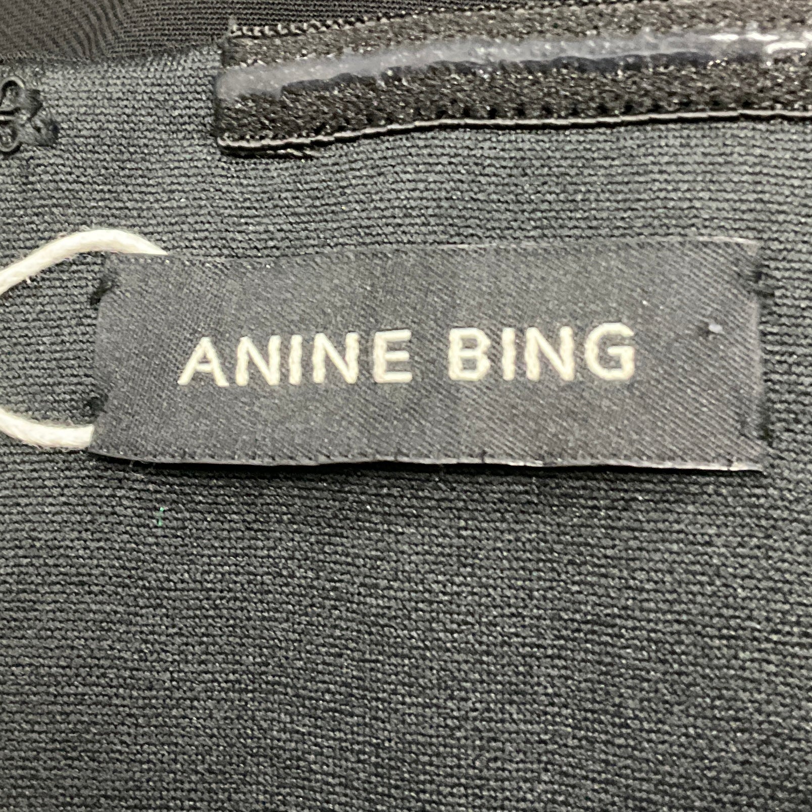 Anine Bing Black Halle Strapless Crepe Dress