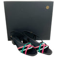 Load image into Gallery viewer, Laurence Dacade Black / Green / Pink Janice Sandals
