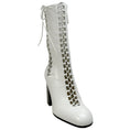 Load image into Gallery viewer, Laurence Dacade White Leather Lace Up Jill Boots

