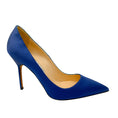 Load image into Gallery viewer, Manolo Blahnik Blue Satin Pumps
