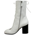 Load image into Gallery viewer, Laurence Dacade White Leather Lace Up Jill Boots

