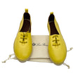Load image into Gallery viewer, Loro Piana Yellow Leather Espadrille Flats
