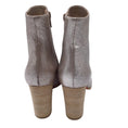 Load image into Gallery viewer, Christian Louboutin Silver Metallic Adox 85 Leather Booties
