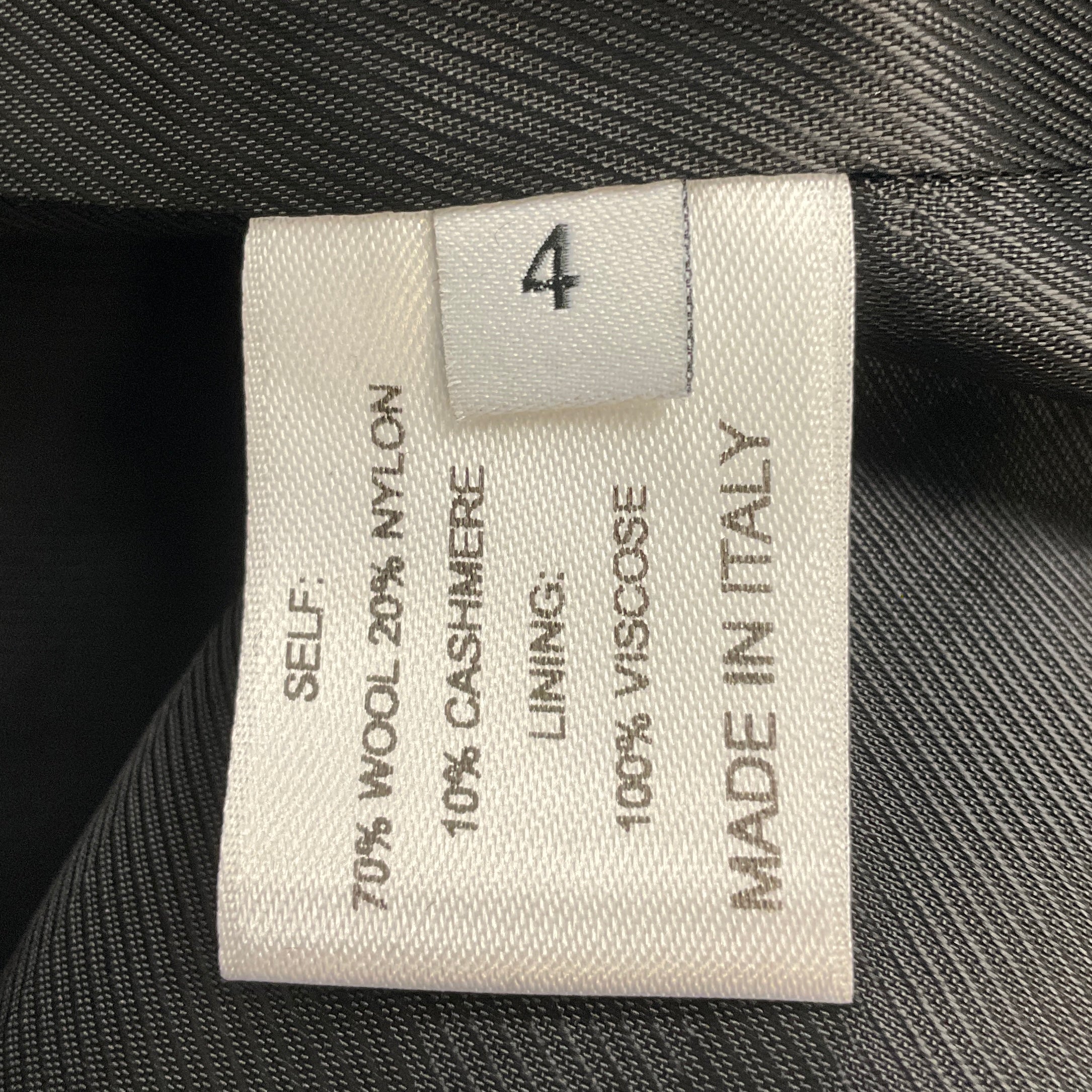 Proenza Schouler Grey Double Breasted Wool Coat