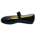 Load image into Gallery viewer, Chanel Black Lambskin Cap Toe CC Mary Jane Flats
