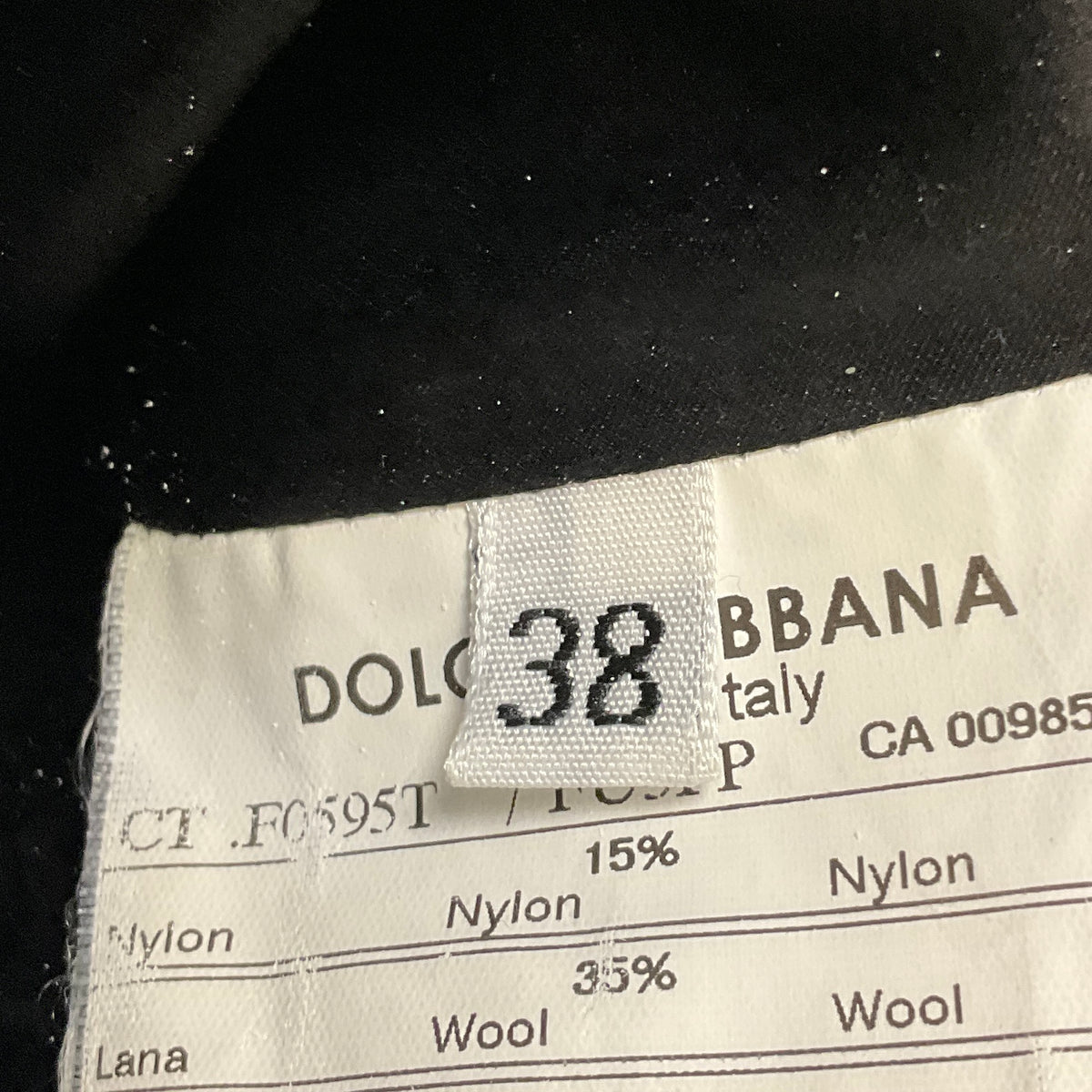 Dolce & Gabbana Grey / Black Wool and Alpaca Tweed Jacket