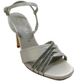 Load image into Gallery viewer, Pedro Garcia Silver Sandals With Crystals

