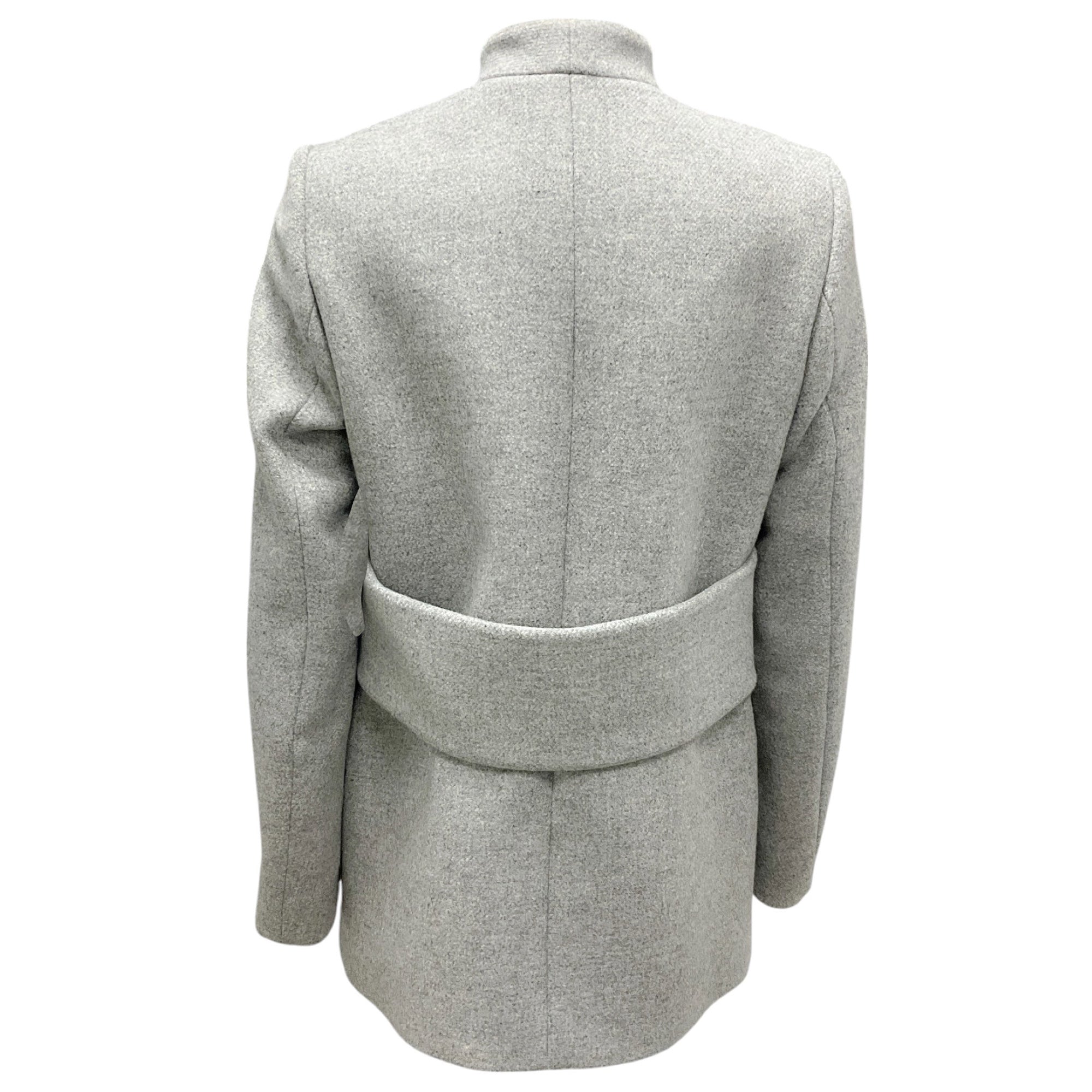 Proenza Schouler Grey Double Breasted Wool Coat