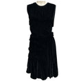 Load image into Gallery viewer, Cecilie Bahnsen Black Ruched Velvet Cocktail Dress
