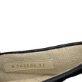 Load image into Gallery viewer, Chanel Black Lambskin Cap Toe CC Mary Jane Flats
