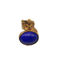 Load image into Gallery viewer, Yves Saint Laurent Blue Stone / Gold Plated Arty Cocktail Ring
