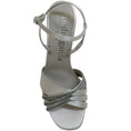 Load image into Gallery viewer, Pedro Garcia Silver Sandals With Crystals
