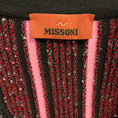Load image into Gallery viewer, Missoni Pink / Black / Silver Sequined Striped Knit Cardigan Sweater
