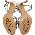 Load image into Gallery viewer, Pedro Garcia Silver Sandals With Crystals
