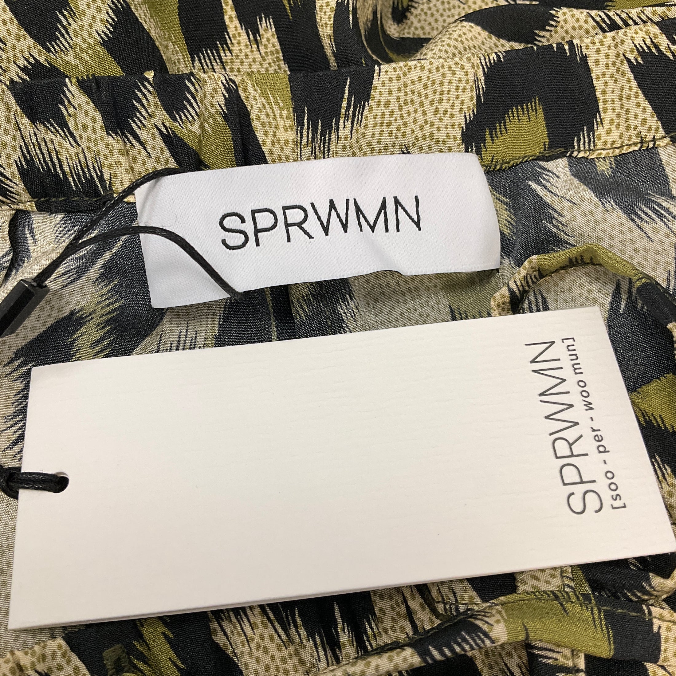 SPRWMN Green Leopard Kauai Pant