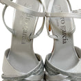 Load image into Gallery viewer, Pedro Garcia Silver Sandals With Crystals
