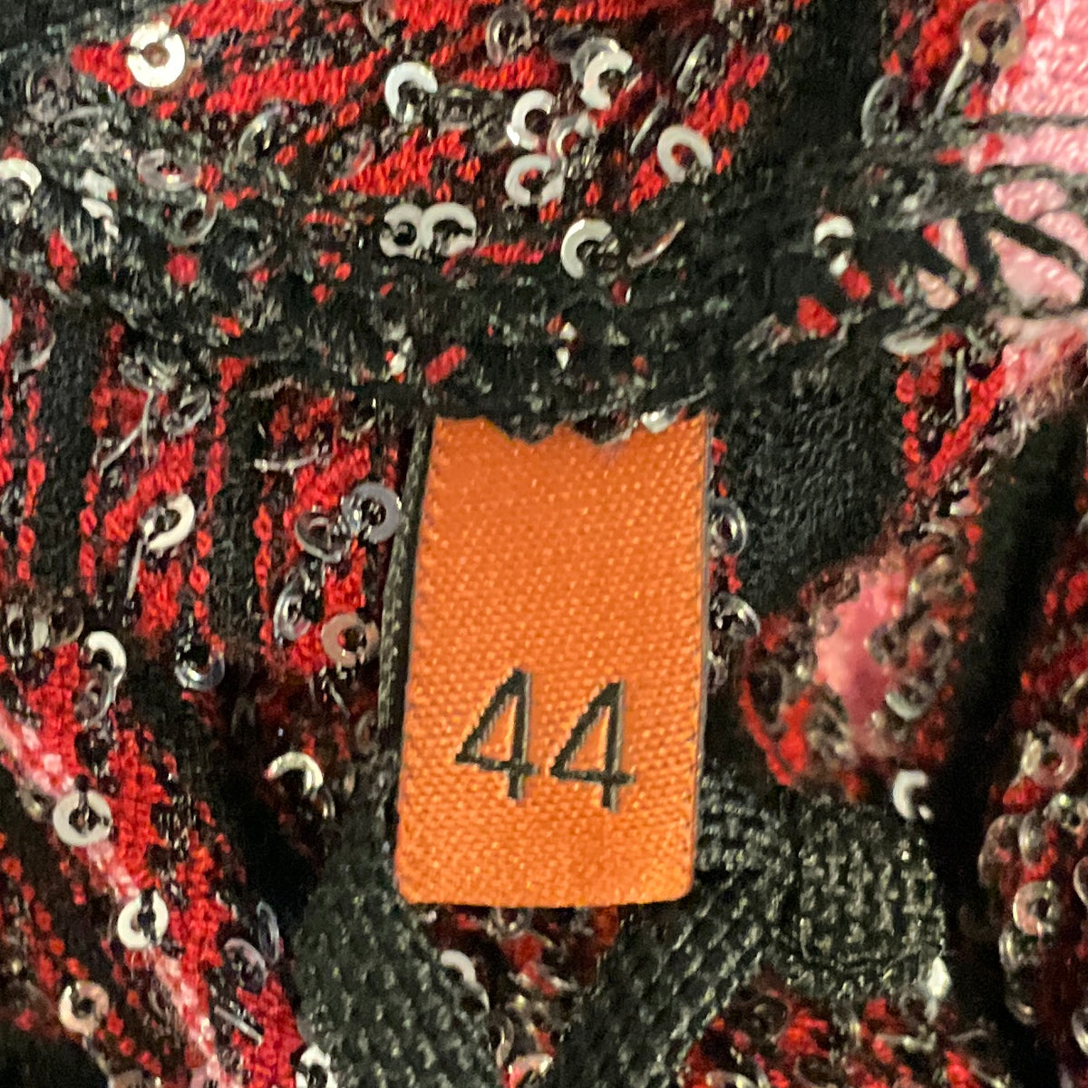 Missoni Pink / Black / Silver Sequined Striped Knit Cardigan Sweater