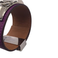 Load image into Gallery viewer, Hermes Purple / Silver Palladium Hardware Collier de Chien CDC Leather Bracelet
