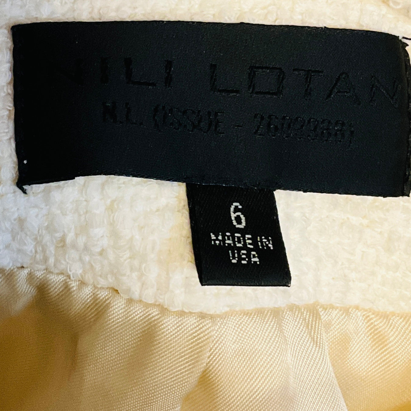 Nili Lotan Ivory Tweed Romy Cropped Jacket