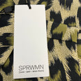 Load image into Gallery viewer, SPRWMN Green Leopard Button Up Silk Blouse
