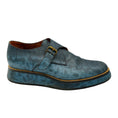 Load image into Gallery viewer, Dries Van Noten Blue Snake Embossed Leather Oxford Shoes
