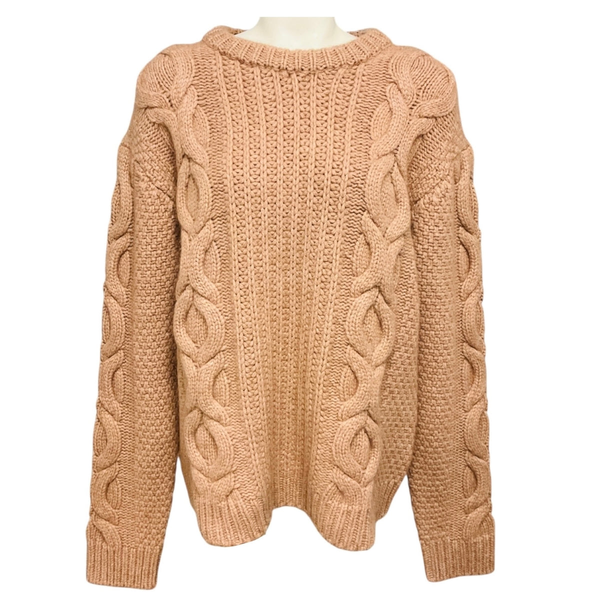 Khaite Almond Cashmere Knit Lupita Sweater