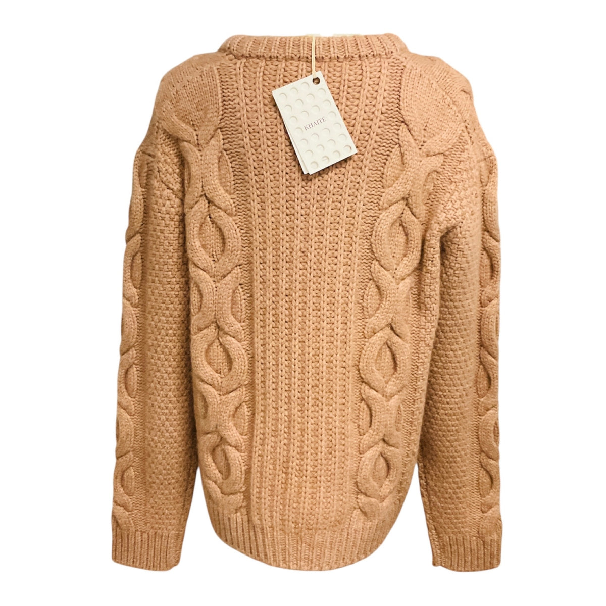 Khaite Almond Cashmere Knit Lupita Sweater