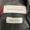 Load image into Gallery viewer, Alexander McQueen Black Lace Trimmed Lamb Leather Blazer
