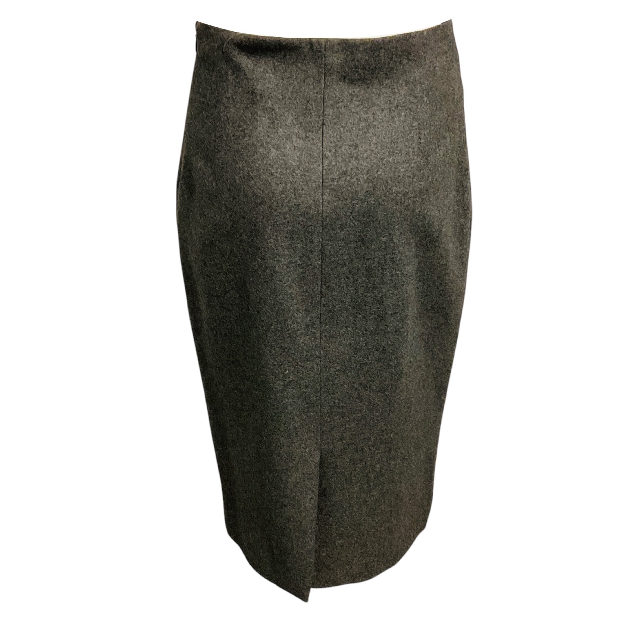 Ralph Lauren Collection Charcoal Grey Cashmere Pencil Skirt