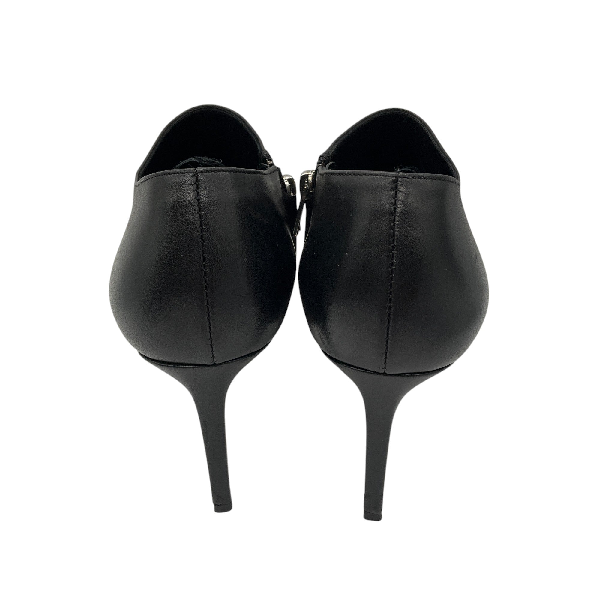 Saint Laurent Black Palladio Studded Leather Ankle Booties