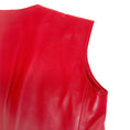 Load image into Gallery viewer, Montana Vintage Red Leather Sleeveless Zip Front Dress
