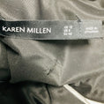 Load image into Gallery viewer, Karen Millen Black / Ivory Satin Midi Cocktail Dress
