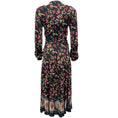 Load image into Gallery viewer, Etro Black / Pink Floral Jersey Wrap Dress
