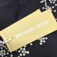 Load image into Gallery viewer, Michael Kors Black Rhinestone Embellished Short Sleeved Top

