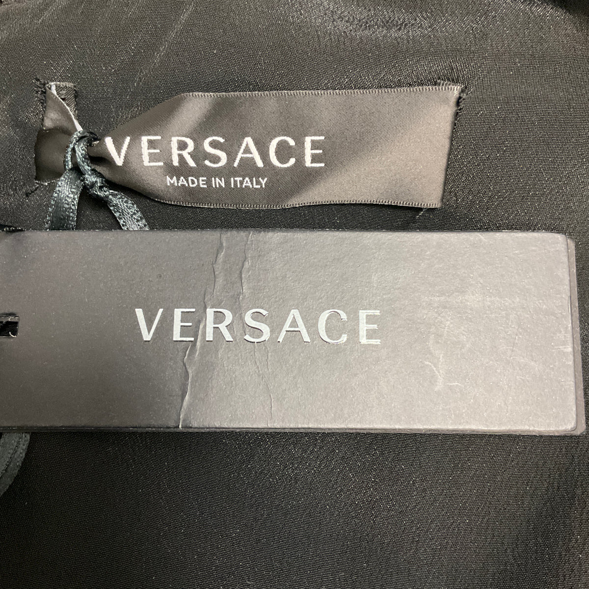 Versace Black Medusa Biggie Midi Dress